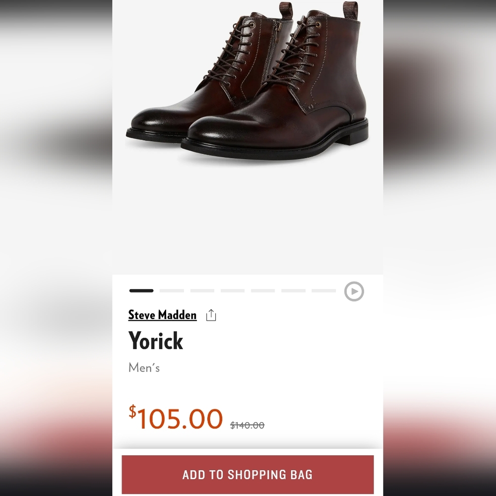 Steve Madden Yorick Men's Brown Shoes